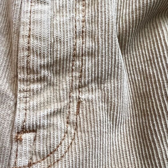 American Eagle Jeans Women's Size 10 Tan Mom Straight Corduroy Stretch - Picture 10 of 13